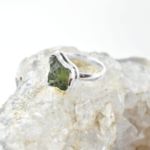 Moldavite Rings